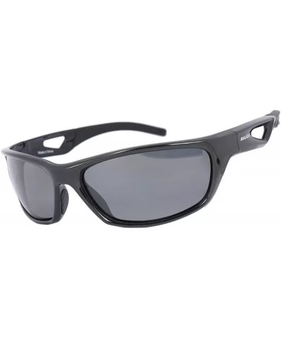Polarized Sports Sunglasses for Women Men Cycling Running Driving Eyewear - Sunglasses-black & Grey - CX196DDNL4U $30.21 Rect...