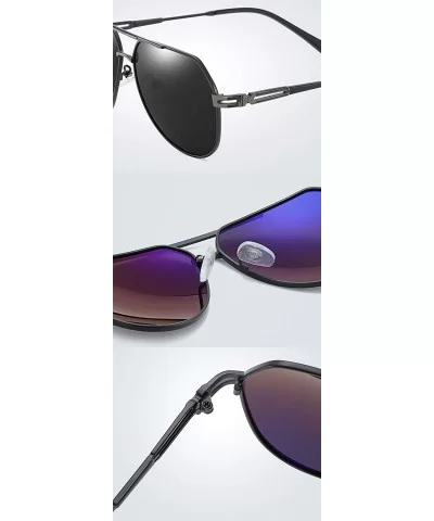 Men's Aviator- Polarized Sunglasses- Driving - C3 - CP197E4L487 $59.65 Aviator