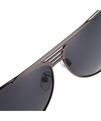 HD Vintage Classic Polarized Sunglasses for Men Women Navigator Rectangular Designer Style - C - CE197AZSOD2 $24.19 Sport