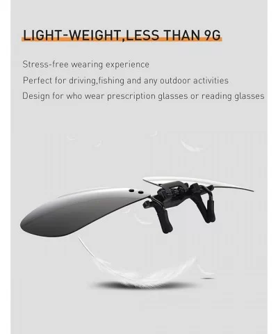 Polarized Clip On Sunglasses Over Prescription Glasses for Men Women Shades for Glasses - 1pcs Grey-day Use - CK18QL3Z88Y $15...