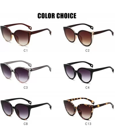 Cat Eye Sunglasses Women Men Vintage Gradient Glasses Retro Sun Female Eyewear UV400 Fashion Drive Outdoor - C4 - CR197A29SNW...