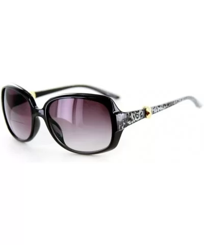 Sophisticat" Fashion Bifocal Sunglasses Women (Black w/Smoke +3.00) - Black W/ Smoke Lens - CI11H6M5KOX $36.40 Oversized