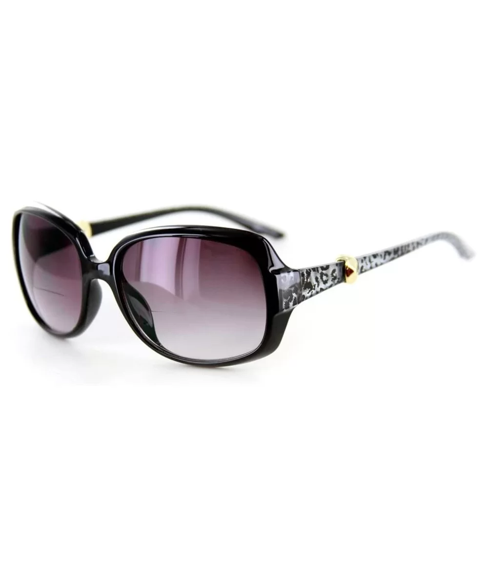 Sophisticat" Fashion Bifocal Sunglasses Women (Black w/Smoke +3.00) - Black W/ Smoke Lens - CI11H6M5KOX $36.40 Oversized