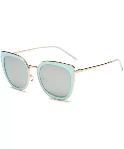 Women Polarized Cat Eye Fashion Sunglasses - Grey - CS18WU9N2HC $31.58 Goggle