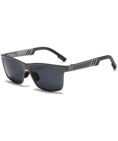 Polarized Sunglasses Mens Fashion Aluminum Magnesium Sun Glasses Driving Eyewear - Gun/Black - C2185N02OLG $13.95 Square