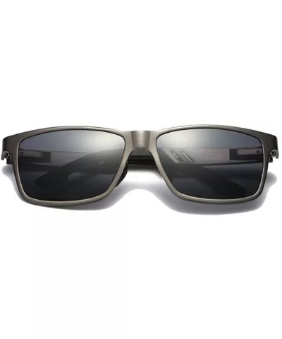 Polarized Sunglasses Mens Fashion Aluminum Magnesium Sun Glasses Driving Eyewear - Gun/Black - C2185N02OLG $13.95 Square