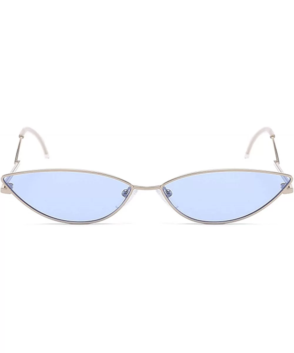 Polarized Sunglasses Protection Fashion Festival - Silver Blue - CG18TOI9Y2Z $29.27 Oversized