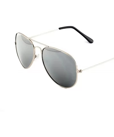 Classic Tear Drop Plastic Aviator Sunglasses - 3 Gold - CI11LTMHB9D $14.97 Aviator