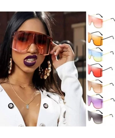 Oversize Polarized Sunglasses for Women - Square Siamese Lens Sun Glasses UV400 Protection Glasses Shades - A - C419648A5KT $...