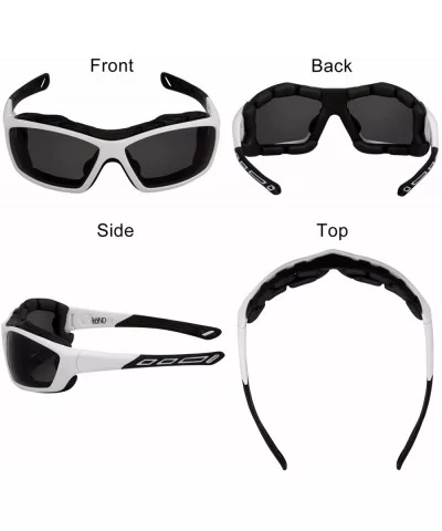 Motorcycle Riding Glasses Extreme Sports Wrap Sunglasses - White - C717Z685OLM $28.55 Wrap