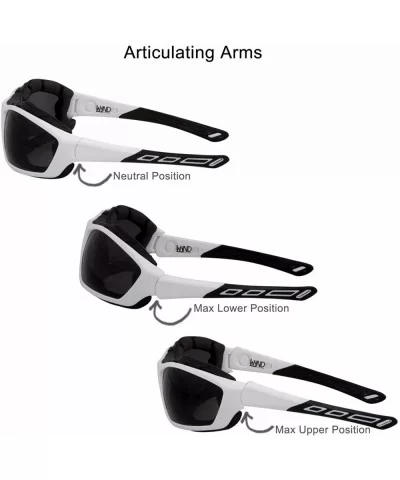 Motorcycle Riding Glasses Extreme Sports Wrap Sunglasses - White - C717Z685OLM $28.55 Wrap