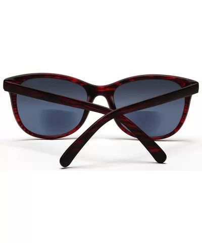 Bifocal Reading Sunglasses Fashion Readers Sun Glasses for Men and Women - Burgundy - CV12EDR9A8J $44.70 Aviator