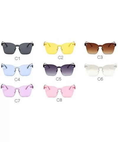 Sunglasses Women Summer Rimless Square Shades Sun Glasses Eyewear Sunshines Luxury Sunglasses - C2 - CI18Y6I0XRA $36.51 Recta...