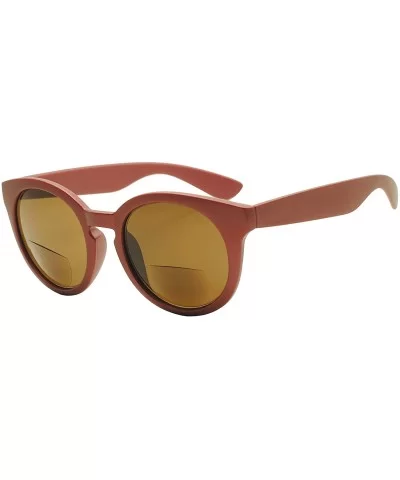 Womens Small Oval Casual Bi-Focal Sun Readers Sunglasses Rx Power +150 - +300 - Burgundy (Style 2) - CU12O8GS7VC $14.19 Oval