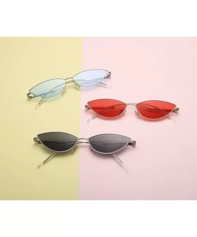 Fashion Designer Sunglasses Retro Small Petals Shape Arc Temple Design B2298 - Smoke - CK18C03EN39 $18.34 Round