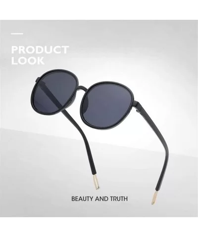 Retro Round Sunglasses Women Transparent Female Sun Glasses Female - Pink - C8198XIN2GQ $13.69 Round