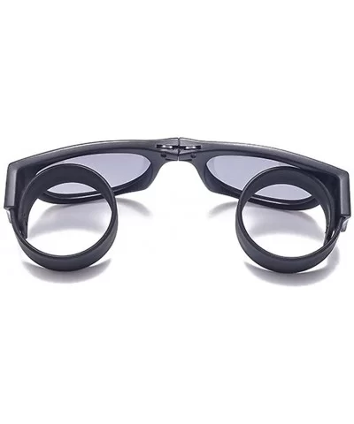 Unisex Wrist Slapping Foldable Sunglasses Unique For The Active Lifestly Lens 52mm - Black/Black - C712LG0GDWX $15.01 Square