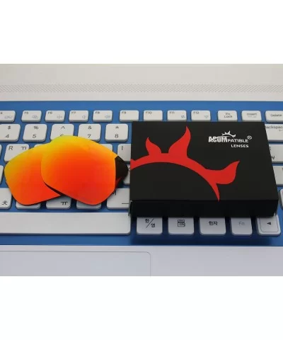 Replacement Lenses Sliver XL Sunglasses OO9341 - Fire Red - Polarized - CL12O46JHWE $22.46 Sport