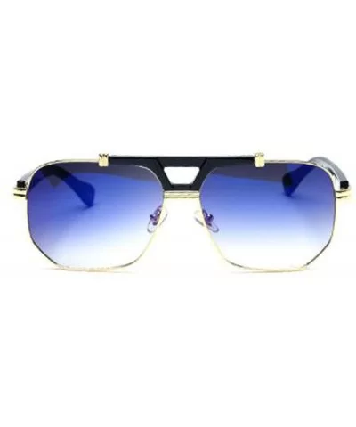 Stylish metal frame material- ladies coated sunglasses retro sunglasses - A - CB18S700K34 $64.33 Aviator