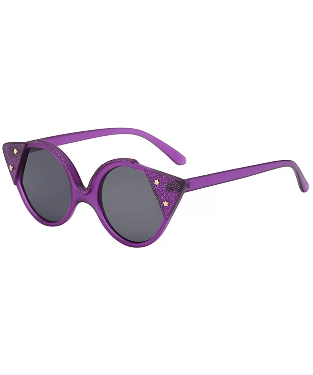 Sunglasses Retro Goggles Square Eyeglasses Glasses Eyewear - Purple - C318QO0HDXG $13.58 Goggle