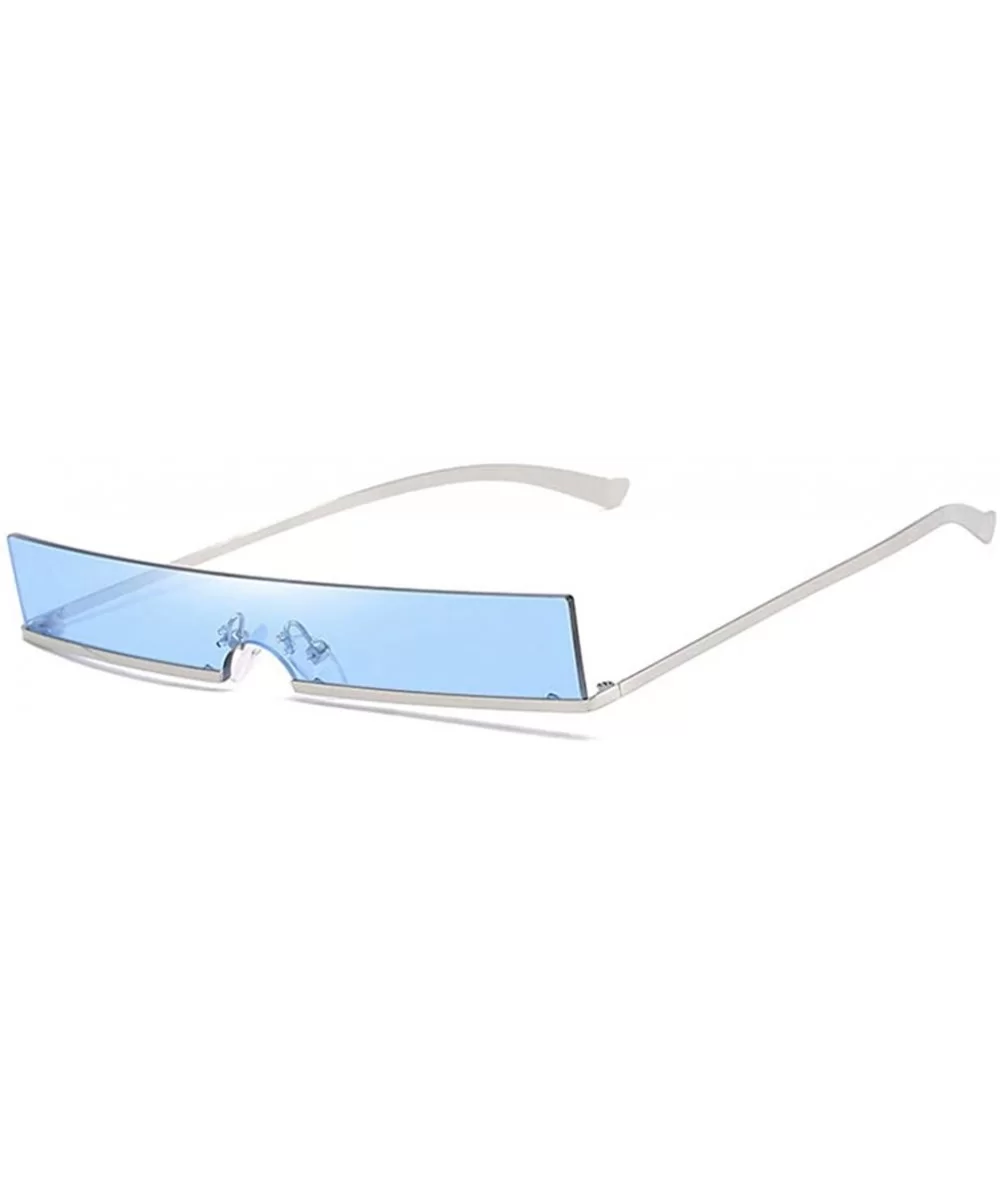 Sun Glasses Women Rimless Rectangle Sunglasses Summer Female Eyeglass UV400 Protection Sunglass - 5 - CV18Y6GH6NT $35.61 Rimless