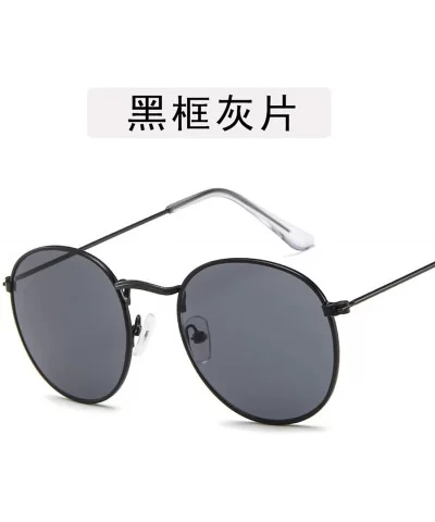 Fashion Women Retro Round Sunglasses Women/Men Lens Sun Glasses Vintage Luxury Mirror Metal Frame - 12 - CI198ZTGSHY $54.17 R...