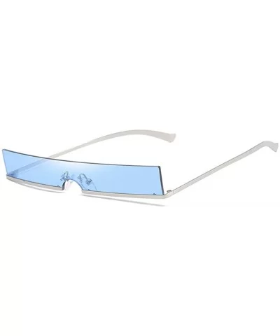 Sun Glasses Women Rimless Rectangle Sunglasses Summer Female Eyeglass UV400 Protection Sunglass - 5 - CV18Y6GH6NT $35.61 Rimless