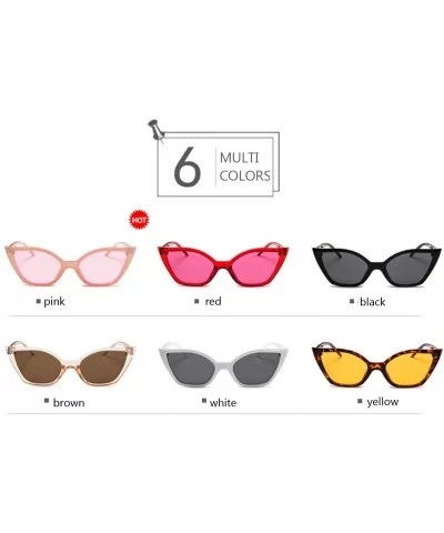 Men's Fashion Vintage Retro Cat Eye Sunglasses for Women Little Designer Shades Glasses9007 (Color Black) - CW1993YAW9C $54.2...