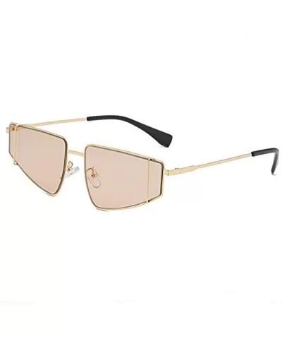 Polarized Sunglasses for Men Women Fashion Irregular Shape Sunglasses - Coffee - CY18SAL534A $12.95 Sport