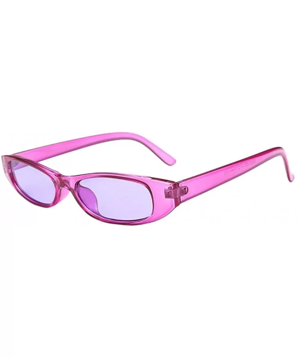 Women Retro Clout Cat Unisex Sunglasses Rapper Oval Shades Glasses - J - CJ18DXSO9D2 $10.98 Oval