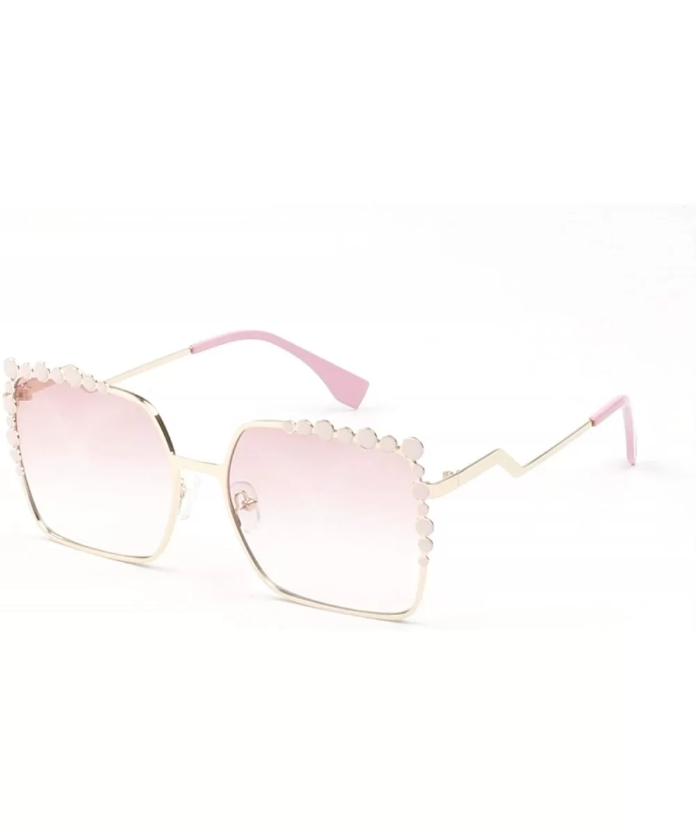 Women Square Fashion Sunglasses - Pink - CA18WTI7LHI $32.22 Goggle