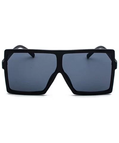 Oversized Sunglasses Women Men Gradient Lens Shades Sun Glasses Black Other - Black - CK18YZW46IR $12.81 Oversized