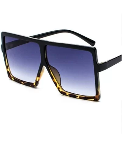 Oversized Sunglasses Women Men Gradient Lens Shades Sun Glasses Black Other - Black - CK18YZW46IR $12.81 Oversized