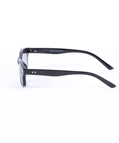 The Intellect" Reading Sunglasses - Unisex Full Lens Sun Readers (non bifocal) - Black - CO1256T7FXB $22.08 Rectangular