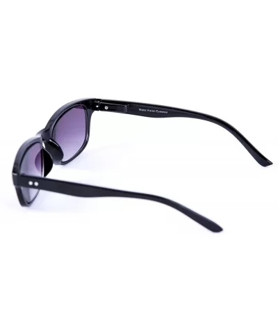 The Intellect" Reading Sunglasses - Unisex Full Lens Sun Readers (non bifocal) - Black - CO1256T7FXB $22.08 Rectangular