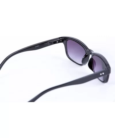 The Intellect" Reading Sunglasses - Unisex Full Lens Sun Readers (non bifocal) - Black - CO1256T7FXB $22.08 Rectangular