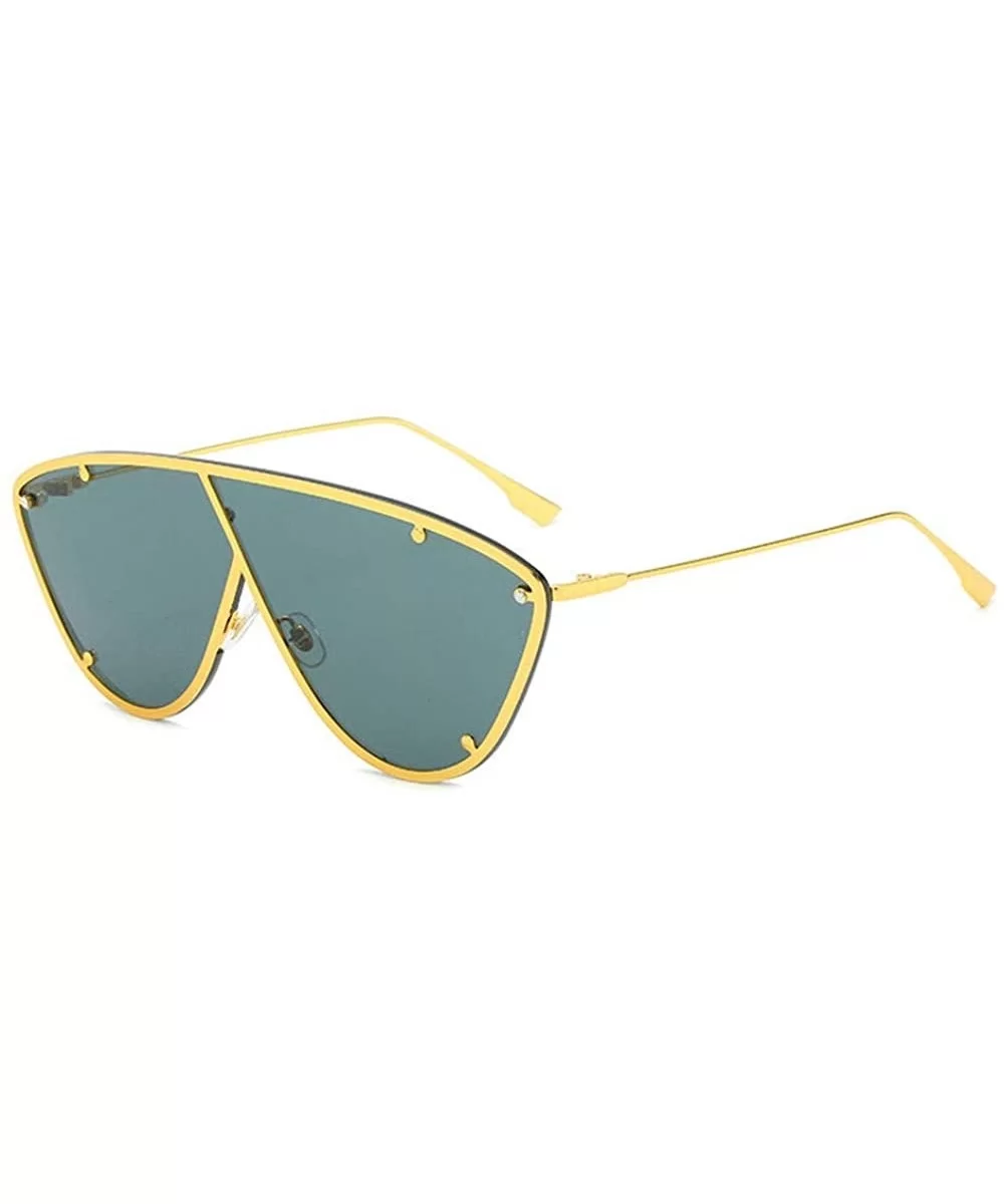 Fashion Sunglasses Design glasses Unisex - Gold&black - C318U9MQY78 $18.00 Oversized