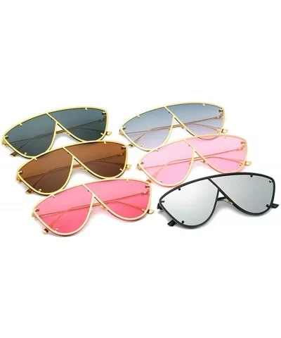 Fashion Sunglasses Design glasses Unisex - Gold&black - C318U9MQY78 $18.00 Oversized