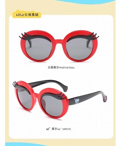 Cute Children'S Sunglasses New Polarized Sunglasses Personality Eyebrows Glasses Colorful Children'S Sunglasses - CU18SM2O4EW...