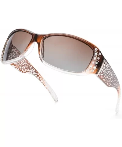 Rhinestone Polarized Sunglasses for Women - 100% UV400 Protection Driving/Fishing/Shopping Women Sunglasses - CF19803XYNU $40...