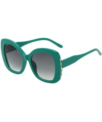 Big Frame Sunglasses Irregular Shape Sunglasses Eyewear Oversize Sunglasses - B - C318R684OMR $14.26 Oversized