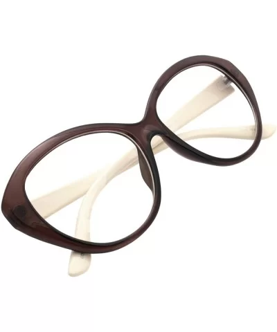 Cat Eye Sunglasses Diva Designer Womens Fashion Eyewear Eye Glasses - Brown 1 41637 - C618DO36GSD $13.09 Cat Eye