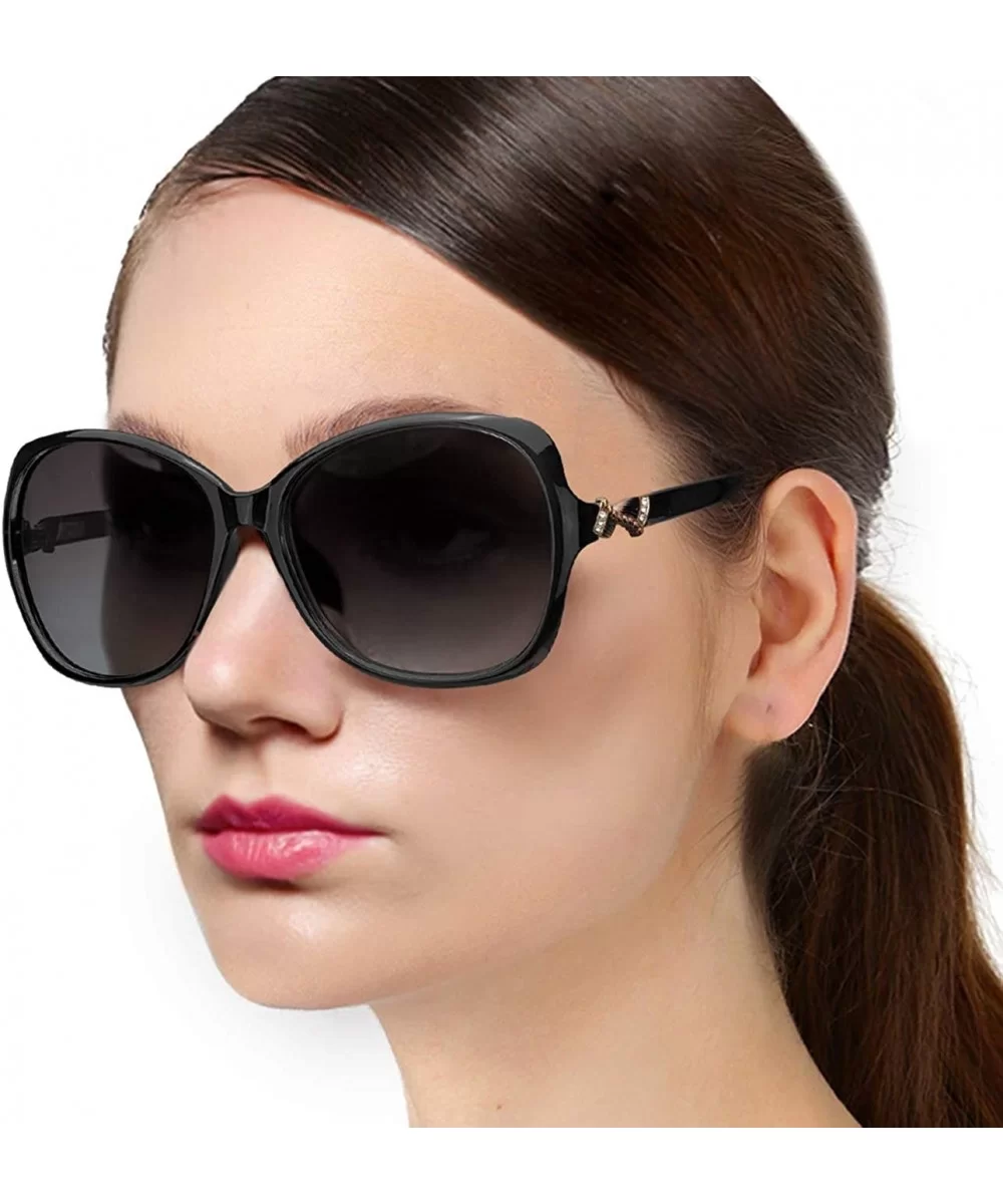 Classic Oversized Sunglasses for Women - Stylish Polarized Sun Glasses - 100% UV Protection - CU18R37IY3X $24.80 Sport