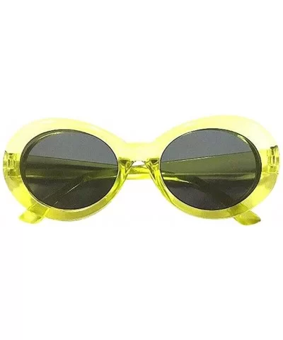 Happy M Vanlentine Day thers' Day Retro Unisex Sunglasses Rapper Oval Glasses - CQ18CRLK45I $12.09 Goggle