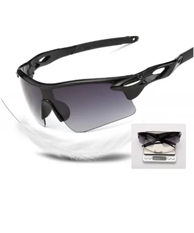 Polarized Sunglasses Men Explosion Proof Baseball - Black Frame Green - CE190E2URTR $16.88 Rimless