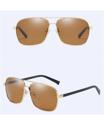 Polarized Sunglasses anti-glare polarized square driving Sunglasses - B - CN18QQ2DGDY $55.85 Square