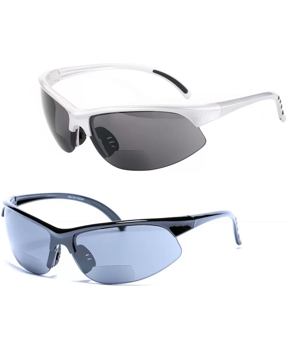 Polarized Bifocal Sunglasses Sport Women - Silver/Black - CK18CW6O07M $70.96 Wrap