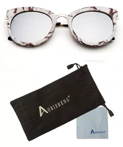 Fashion Sunglasses Oval Retro Reflective Mirror Sunglasses - White - C212GY8R9F7 $12.82 Oval