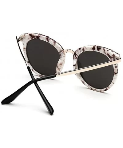 Fashion Sunglasses Oval Retro Reflective Mirror Sunglasses - White - C212GY8R9F7 $12.82 Oval