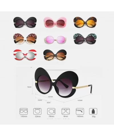 Fashion Cat Eye Sunglasses Women Oversize Butterfly Frame Sun Glasses - C12 - CD18G93RYSE $22.74 Cat Eye